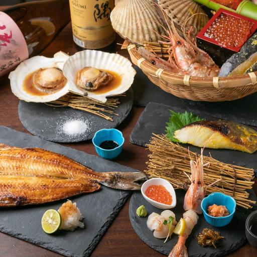 北海道海鮮焼きと創作串揚げの贅沢コース